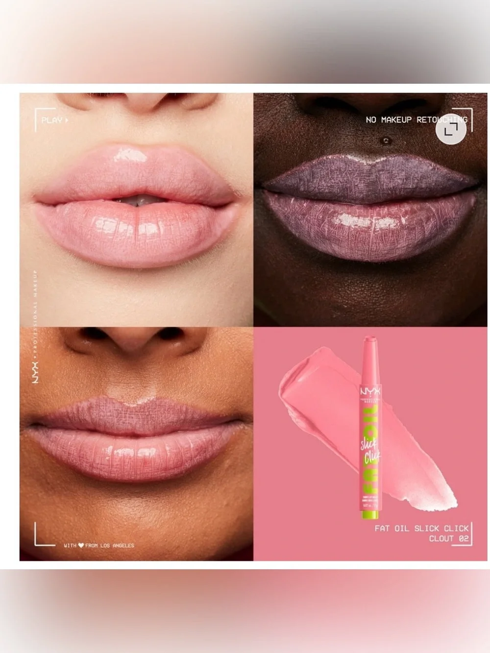 NYX pink lip
